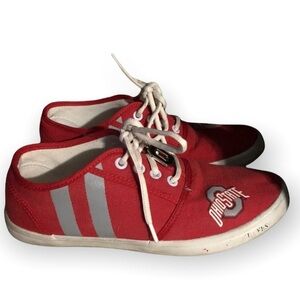Ohio State Shoes Logo Women’s Size‎ 7 Red Lace Up Sneakers